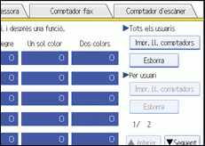 Il·lustració de la pantalla del panell de control