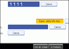 Il·lustració de la pantalla del panell de control