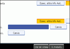 Il·lustració de la pantalla del panell de control