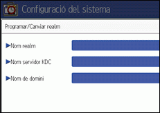 Il·lustració de la pantalla del panell de control