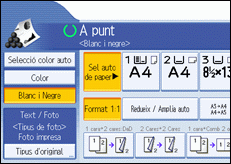 Il·lustració de la pantalla del panell de control