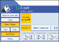 Il·lustració de la pantalla del panell de control