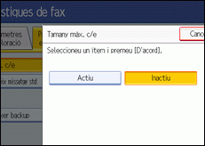 Il·lustració de la pantalla del panell de control