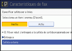 Il·lustració de la pantalla del panell de control