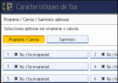Il·lustració de la pantalla del panell de control