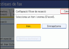 Il·lustració de la pantalla del panell de control