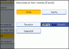 Il·lustració de la pantalla del panell de control