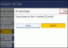 Il·lustració de la pantalla del panell de control