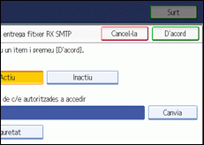 Il·lustració de la pantalla del panell de control