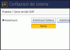 Il·lustració de la pantalla del panell de control