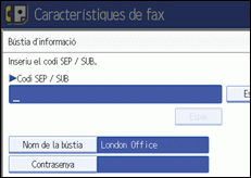 Il·lustració de la pantalla del panell de control