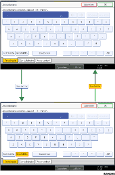 Afbeelding van de toetsen