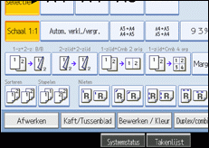 Schermafbeelding Bedieningspaneel
