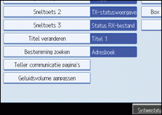 Schermafbeelding Bedieningspaneel