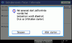 Schermafbeelding Bedieningspaneel