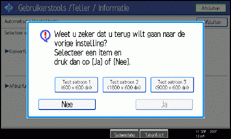 Schermafbeelding Bedieningspaneel