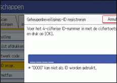 Schermafbeelding Bedieningspaneel