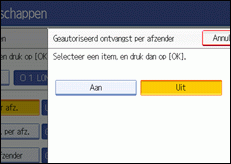 Schermafbeelding Bedieningspaneel