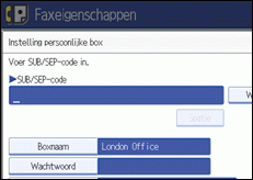 Schermafbeelding Bedieningspaneel