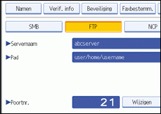 Schermafbeelding Bedieningspaneel