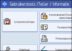 Schermafbeelding Bedieningspaneel