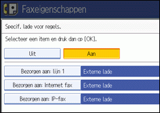 Schermafbeelding Bedieningspaneel