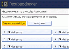 Schermafbeelding Bedieningspaneel