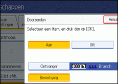 Schermafbeelding Bedieningspaneel