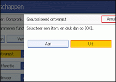 Schermafbeelding Bedieningspaneel