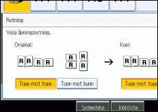 Illustrasjon av skjermen på brukerpanelet.