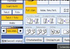 Illustrasjon av skjermen p&aring; brukerpanelet.