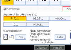 Illustrasjon av skjermen p&aring; brukerpanelet.
