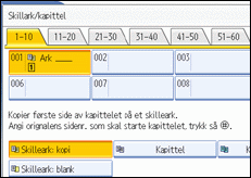 Illustrasjon av skjermen på brukerpanelet.