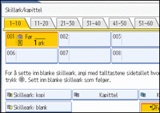 Illustrasjon av skjermen på brukerpanelet.