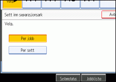 Illustrasjon av skjermen på brukerpanelet.