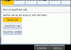 Illustrasjon av skjermen på brukerpanelet.