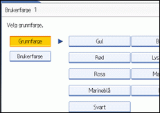Illustrasjon av skjermen på brukerpanelet.