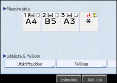 Illustrasjon for betjeningspanelskjerm