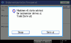 Illustrasjon for betjeningspanelskjerm