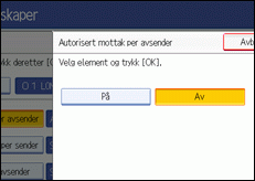 Illustrasjon av operasjonspanelet