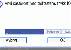 Illustrasjon av operasjonspanelet