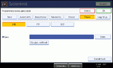 Illustrasjon av operasjonspanelet