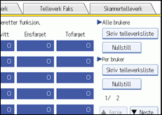 Illustrasjon av operasjonspanelet