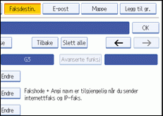 Illustrasjon av operasjonspanelet