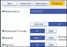 Illustrasjon av operasjonspanelet
