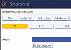 Illustrasjon av operasjonspanelet