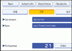 Illustrasjon av operasjonspanelet