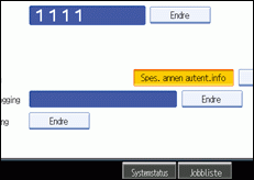 Illustrasjon av operasjonspanelet