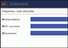 Illustrasjon av operasjonspanelet