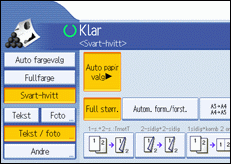 Illustrasjon av operasjonspanelet
